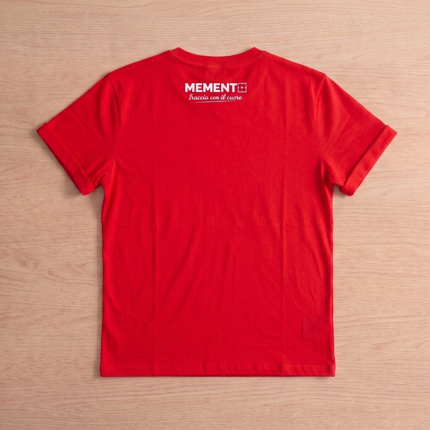 Memento Stampa + logo sulla manica — Rossa