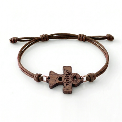 Assisi — bracciale in noce