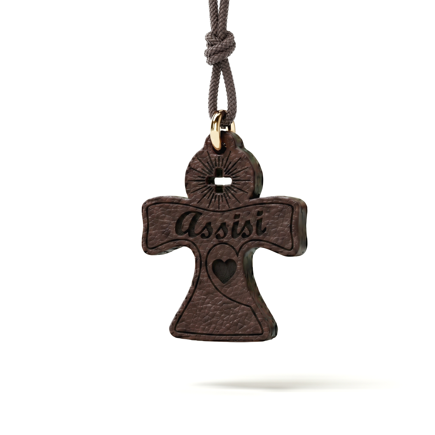 Assisi — ciondolo testa di moro, di lato