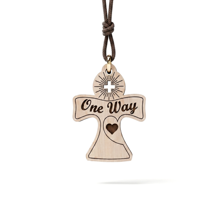One Way — ciondolo in pioppo
