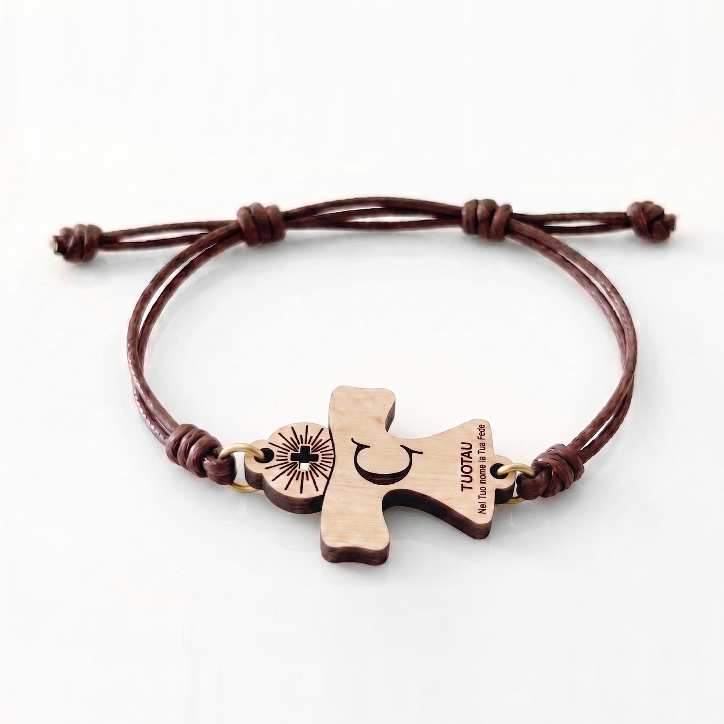 Iniziale C — bracciale in pioppo