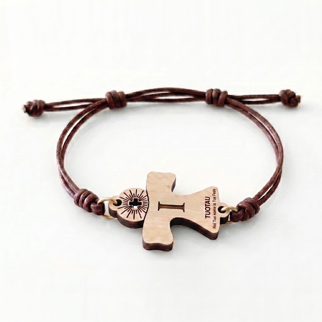 Iniziale I — bracciale in pioppo