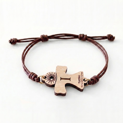 Iniziale I — bracciale in pioppo