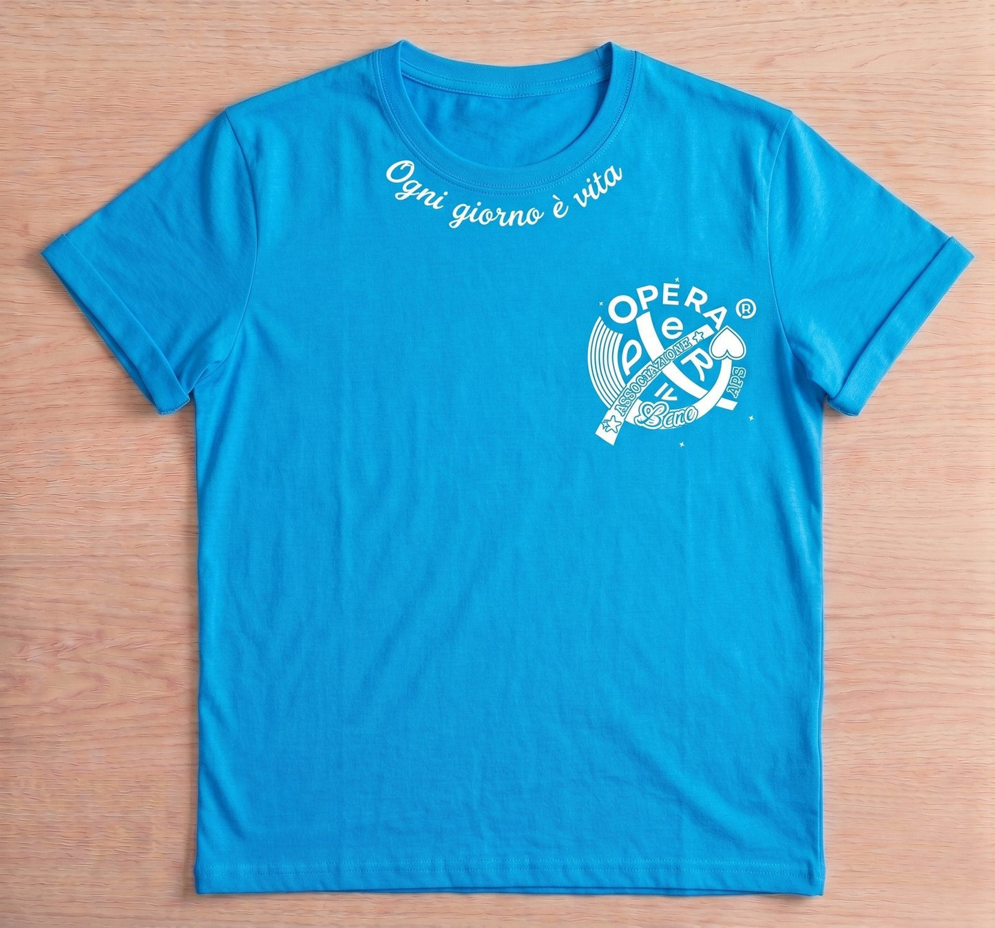 Memento Stampa + logo sulla manica — Azzurra