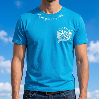 Memento Stampa + logo sulla manica — Azzurra