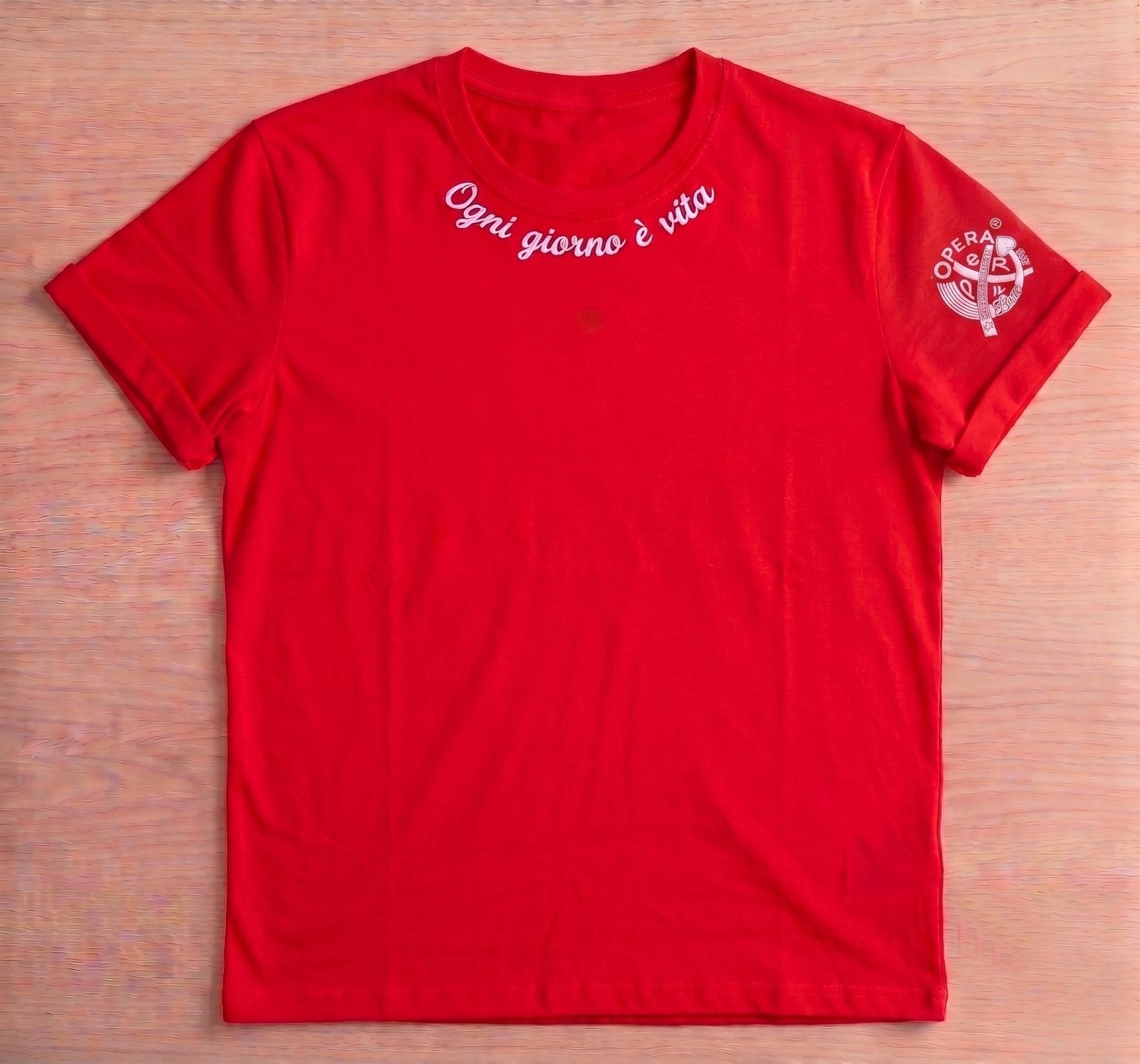 Memento Stampa + logo sulla manica — Rossa