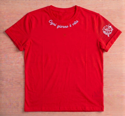 Memento Stampa + logo sulla manica — Rossa