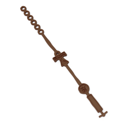 R-Estate — bracciale marrone, disteso